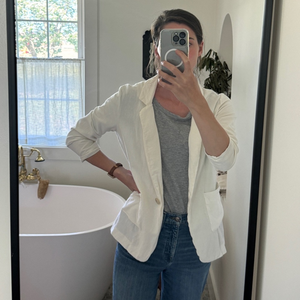 Anthropologie Cream Blazer